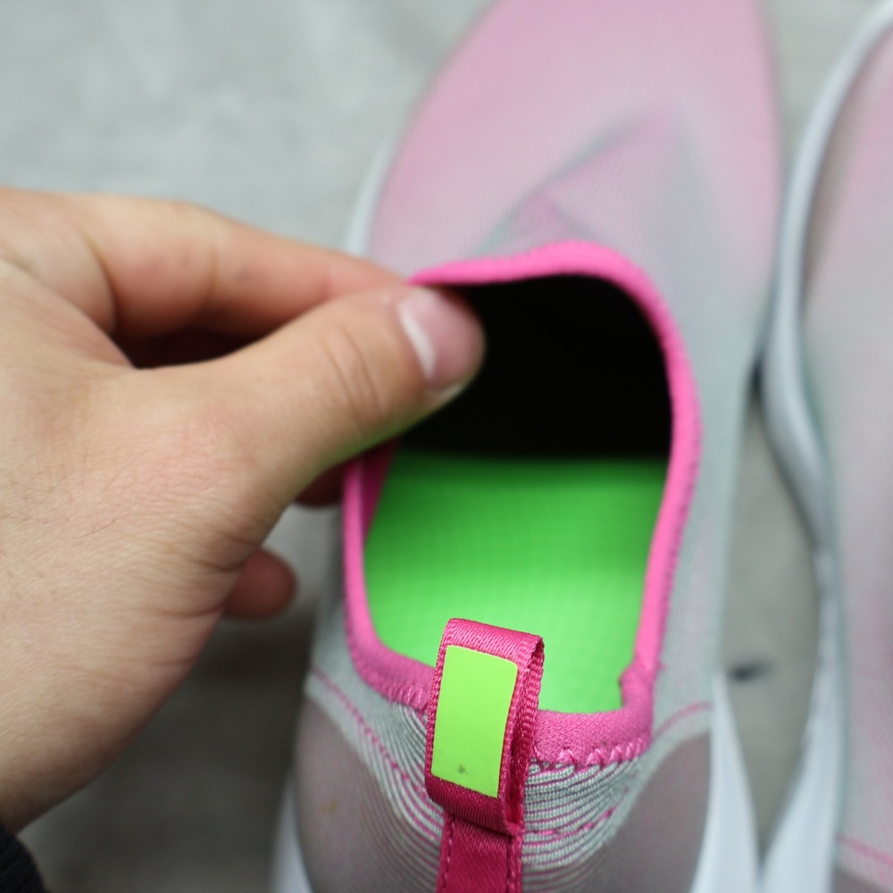 Oofos OOmg Women 9 Spot Shoe Pink Slip On Comfort Stretch Lightweight Sneakers - Picture 9 of 16